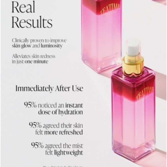 Byroe Hibiscus Tea Face Glow Mist Spray BNIB - Picture 9 of 15